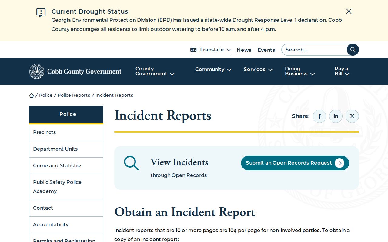 Cobb County arrest lookup Cobb Police incident reports